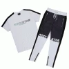 MENS TRACK SETS CRISS T-SHIRT REFLECTIVE TRACK SET-WHITE