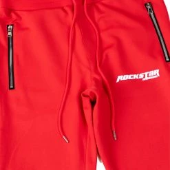 MENS TRACK SETS CHIEF T-SHIRT TRACK SET-RED/BLK