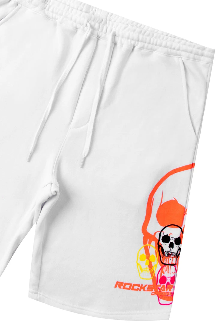 MENS SHORT SETS Cleo White Printed Short Set 3 MENS SHORT SETS Cleo White Printed Short Set