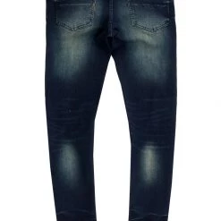 MENS JEANS CORMAC PRINTED JEAN-BLUE
