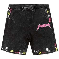 MENS SHORTS CORT PAINTER SHORT-BLACK