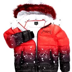 MENS OUTERWEAR Red Curry Ombre Puffer Jacket Jackets & Outerwear