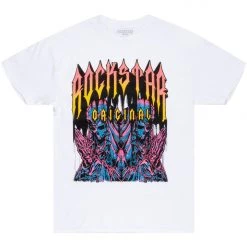 MENS TEES Tops DAMONE GRAPHIC T-SHIRT-WHITE