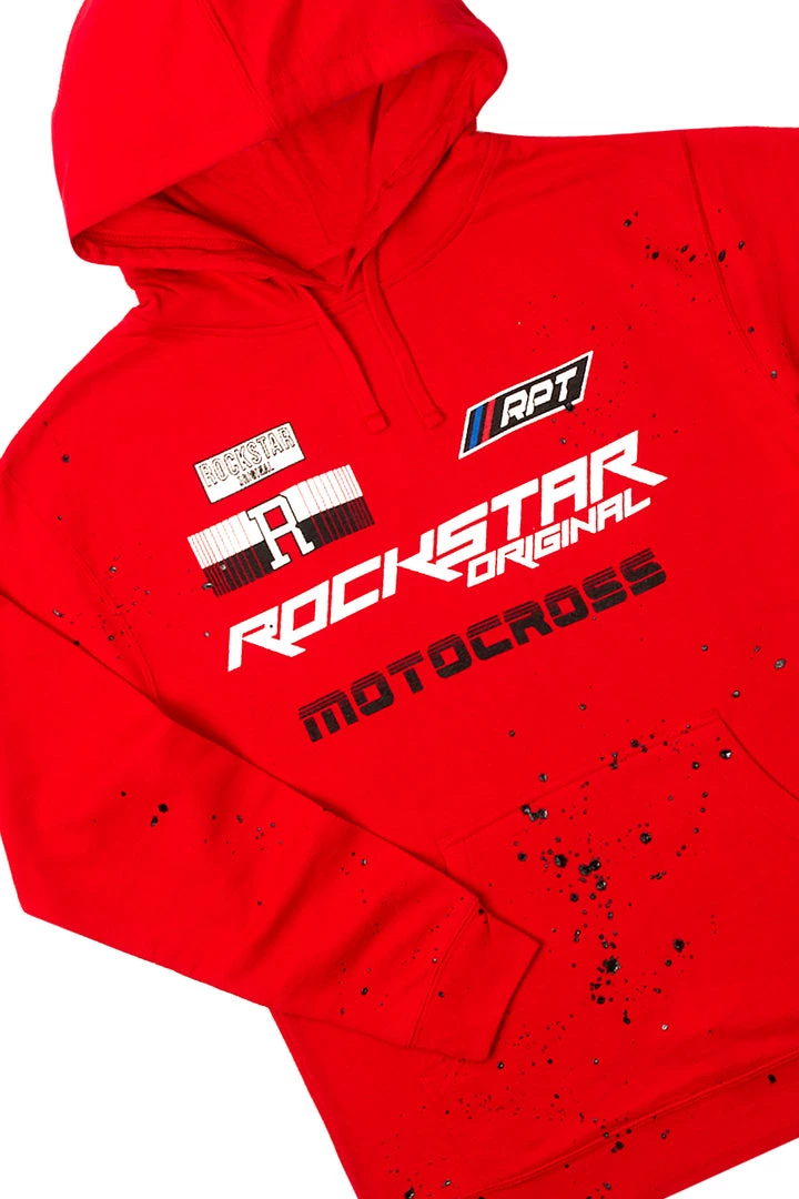 MENS TRACK SETS DARBY HOODIE TRACK SET-RED 2 MENS TRACK SETS DARBY HOODIE TRACK SET-RED