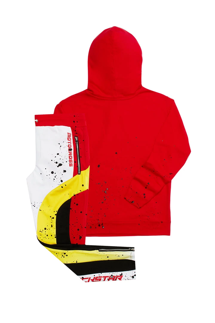 MENS TRACK SETS DARBY HOODIE TRACK SET-RED 4 MENS TRACK SETS DARBY HOODIE TRACK SET-RED