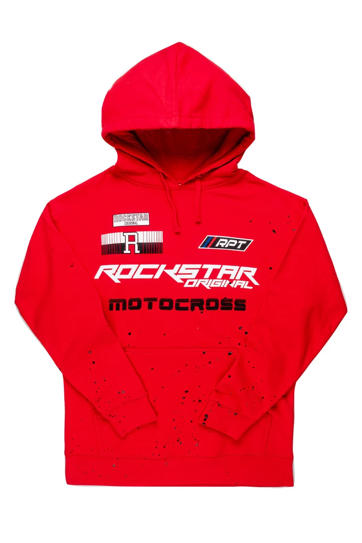 MENS HOODIES & SWEATSHIRTS Tops DARBY GRAPHIC HOODIE-RED 1 MENS HOODIES & SWEATSHIRTS Tops DARBY GRAPHIC HOODIE-RED