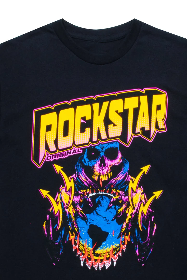 MENS TEES DAYLOR GRAPHIC T-SHIRT-BLACK 2 MENS TEES DAYLOR GRAPHIC T-SHIRT-BLACK