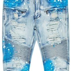 MENS JEANS Denim DEMNA PAINTER JEAN-LIGHT BLUE