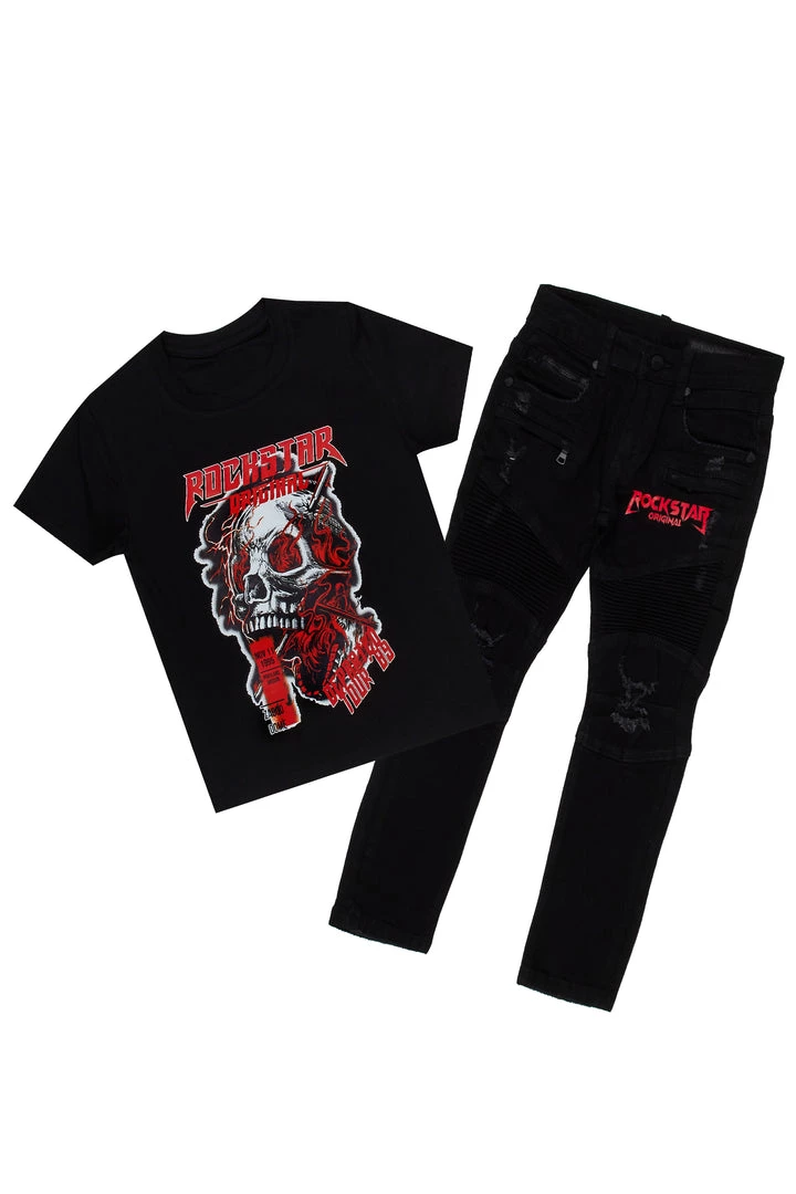 BOYS DENIM SETS New Arrivals BOYS RENO T-SHIRT/DENIM SET-BLACK 1 BOYS DENIM SETS New Arrivals BOYS RENO T-SHIRT/DENIM SET-BLACK