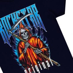 MENS SHORT SETS MURATI T-SHIRT/DENIM SHORT SET-NAVY