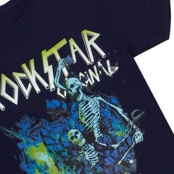 MENS SHORT SETS ILAGO T-SHIRT/DENIM SHORT SET-NAVY