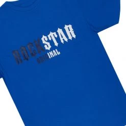 MENS SHORT SETS AQUINO T-SHIRT/DENIM SHORT SET- ROYAL BLUE Track Sets