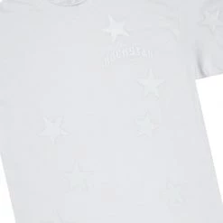 MENS SHORT SETS STELLAR T-SHIRT/DENIM SHORT SET-WHITE Track Sets