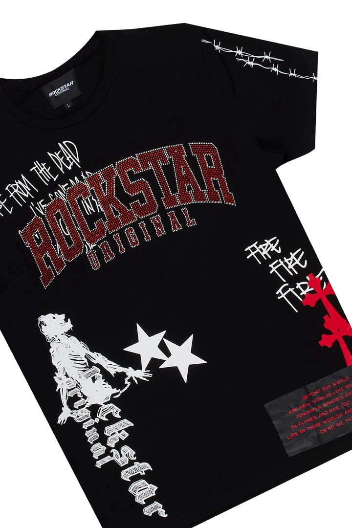 MENS TRACK SETS DENNIS T-SHIRT TRACK SET-BLACK 9 MENS TRACK SETS DENNIS T-SHIRT TRACK SET-BLACK