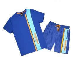 MENS SHORT SETS DENZIEN SHORT SET-BLUE