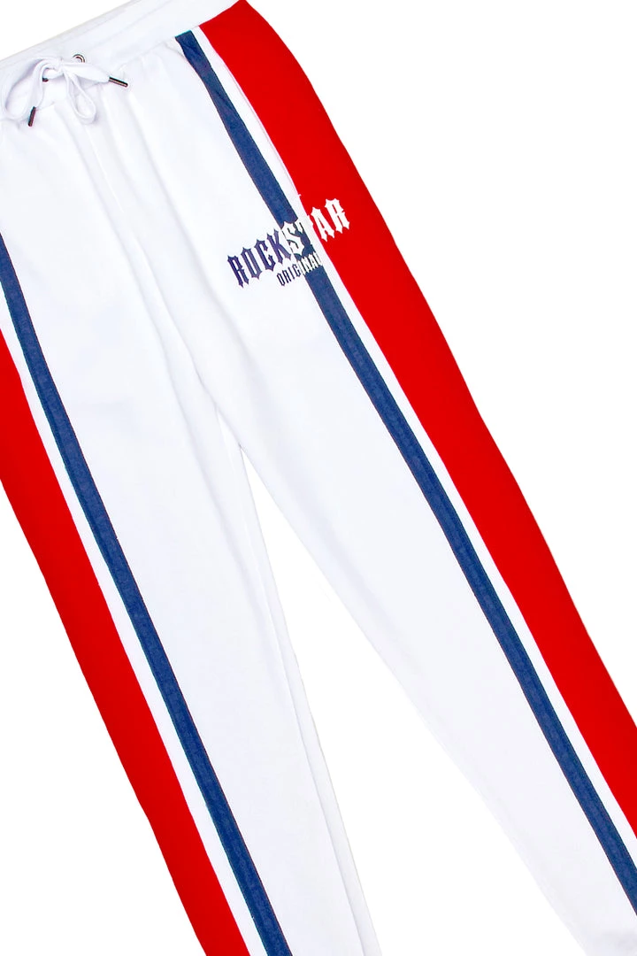 MENS TRACK SETS DEPP T-SHIRT/JOGGER SET-RED/WHITE 3 MENS TRACK SETS DEPP T-SHIRT/JOGGER SET-RED/WHITE