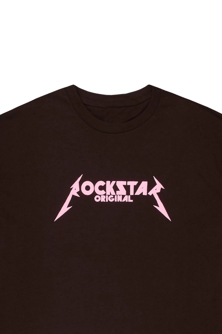 MENS TEES DIOGO PRINTED T-SHIRT- BROWN/PINK Tops 2 MENS TEES DIOGO PRINTED T-SHIRT- BROWN/PINK Tops