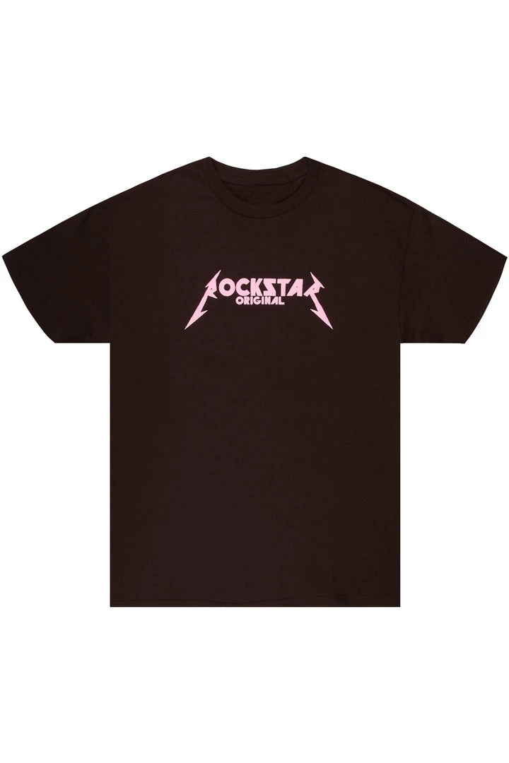 MENS TEES DIOGO PRINTED T-SHIRT- BROWN/PINK Tops 1 MENS TEES DIOGO PRINTED T-SHIRT- BROWN/PINK Tops