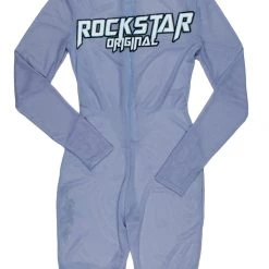 WOMENS ROMPERS & JUMPSUITS Best Seller DIXIE MESH ROMPER-CHAMBRAY BLUE