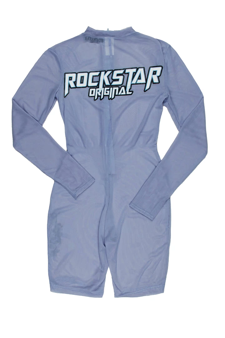 WOMENS ROMPERS & JUMPSUITS Best Seller DIXIE MESH ROMPER-CHAMBRAY BLUE 1 WOMENS ROMPERS & JUMPSUITS Best Seller DIXIE MESH ROMPER-CHAMBRAY BLUE