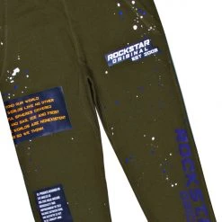 MENS TRACK SETS DOUG DENIM JACKET/TRACKPANT SET-OLIVE