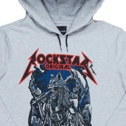 MENS HOODIES & SWEATSHIRTS DRAKE PRINTED HOODIE-GREY