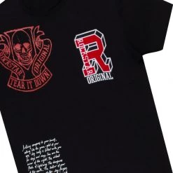 MENS TRACK SETS DRAX T-SHIRT/TRACK PANT SET-BLACK/RED