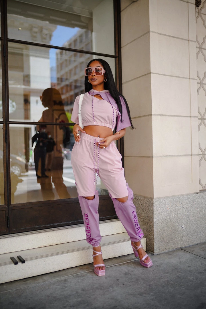 WOMENS TRACK SETS Aliana Pink Windbreaker Trackset 1 WOMENS TRACK SETS Aliana Pink Windbreaker Trackset