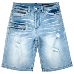 MENS SHORTS DAG WASH DENIM SHORT- BLUE