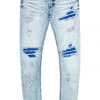 MENS JEANS DANNIE PATCH JEAN- BLUE/BLUE