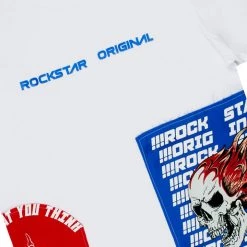 MENS TRACK SETS ELI T-SHIRT/TRACK PANT SET-WHITE