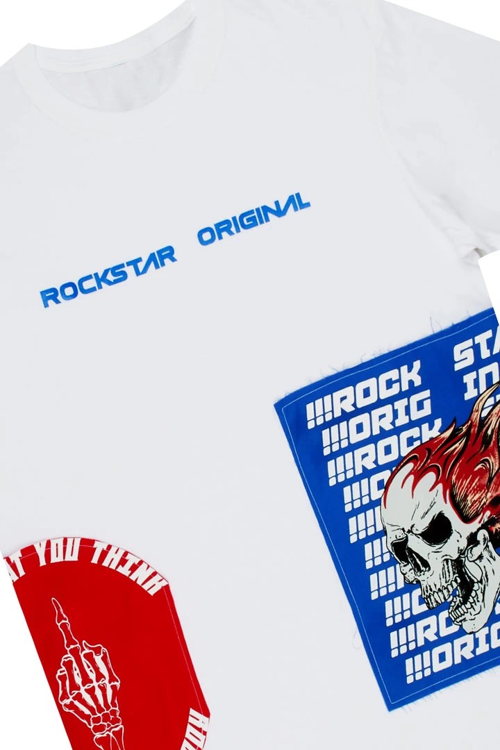 MENS TRACK SETS ELI T-SHIRT/TRACK PANT SET-WHITE 2 MENS TRACK SETS ELI T-SHIRT/TRACK PANT SET-WHITE