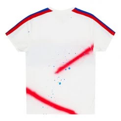 MENS TEES Tops ELLIS PAINTER T-SHIRT-WHITE/RED