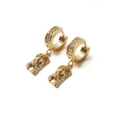 MENS ACCESSORIES EMANNUEL EARRINGS-GOLD