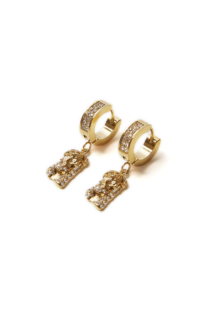MENS ACCESSORIES EMANNUEL EARRINGS-GOLD 1 MENS ACCESSORIES EMANNUEL EARRINGS-GOLD