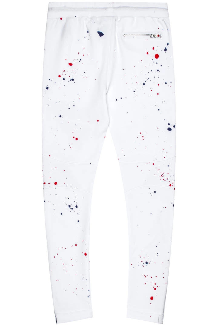 MENS PANTS Track Sets EVERETT TRACK PANT-WHITE/RED 3 MENS PANTS Track Sets EVERETT TRACK PANT-WHITE/RED