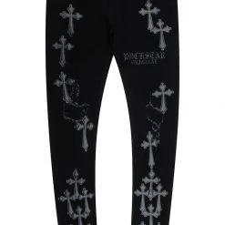 MENS JEANS Denim EXO PATCHWORK JEAN- BLACK