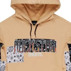 MENS HOODIES & SWEATSHIRTS Tops EXON BANDANA HOODIE-TAN