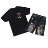 MENS SHORT SETS FANTOME T-SHIRT/DENIM SHORT SET-BLACK