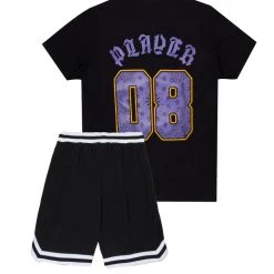 MENS SHORT SETS Track Sets FENRITH T-SHIRT/SHORT SET-BLACK 7 MENS SHORT SETS Track Sets FENRITH T-SHIRT/SHORT SET-BLACK