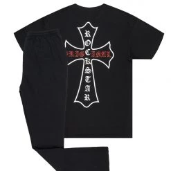 MENS TRACK SETS DIOSE T-SHIRT/FLARE PANT SET-BLACK 15 MENS TRACK SETS DIOSE T-SHIRT/FLARE PANT SET-BLACK