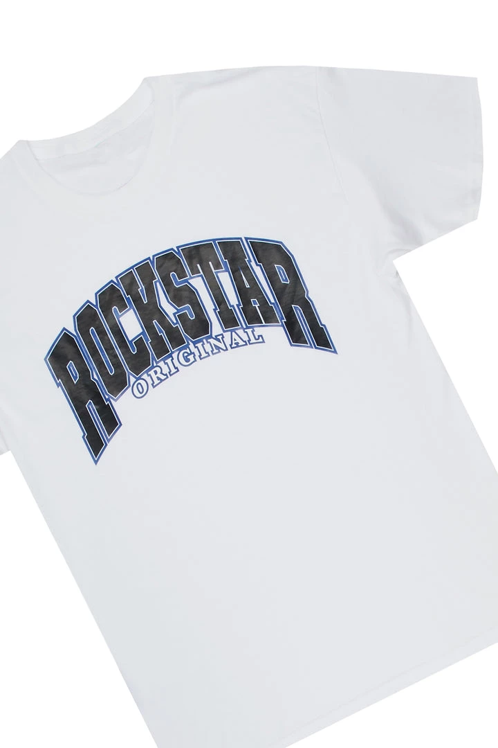 MENS TRACK SETS HESS T-SHIRT/FLARE PANT SET-WHITE 6 MENS TRACK SETS HESS T-SHIRT/FLARE PANT SET-WHITE