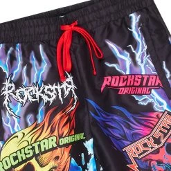 MENS SWIM FLARE SWIM SHORT- BLACK Shorts