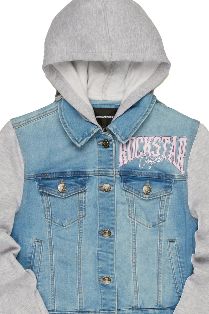 WOMENS JACKETS SHARLA DENIM / FLEECE JACKET-LIGHT WASH Best Seller 7 WOMENS JACKETS SHARLA DENIM / FLEECE JACKET-LIGHT WASH Best Seller