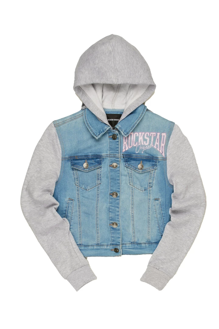 WOMENS JACKETS SHARLA DENIM / FLEECE JACKET-LIGHT WASH Best Seller 6 WOMENS JACKETS SHARLA DENIM / FLEECE JACKET-LIGHT WASH Best Seller