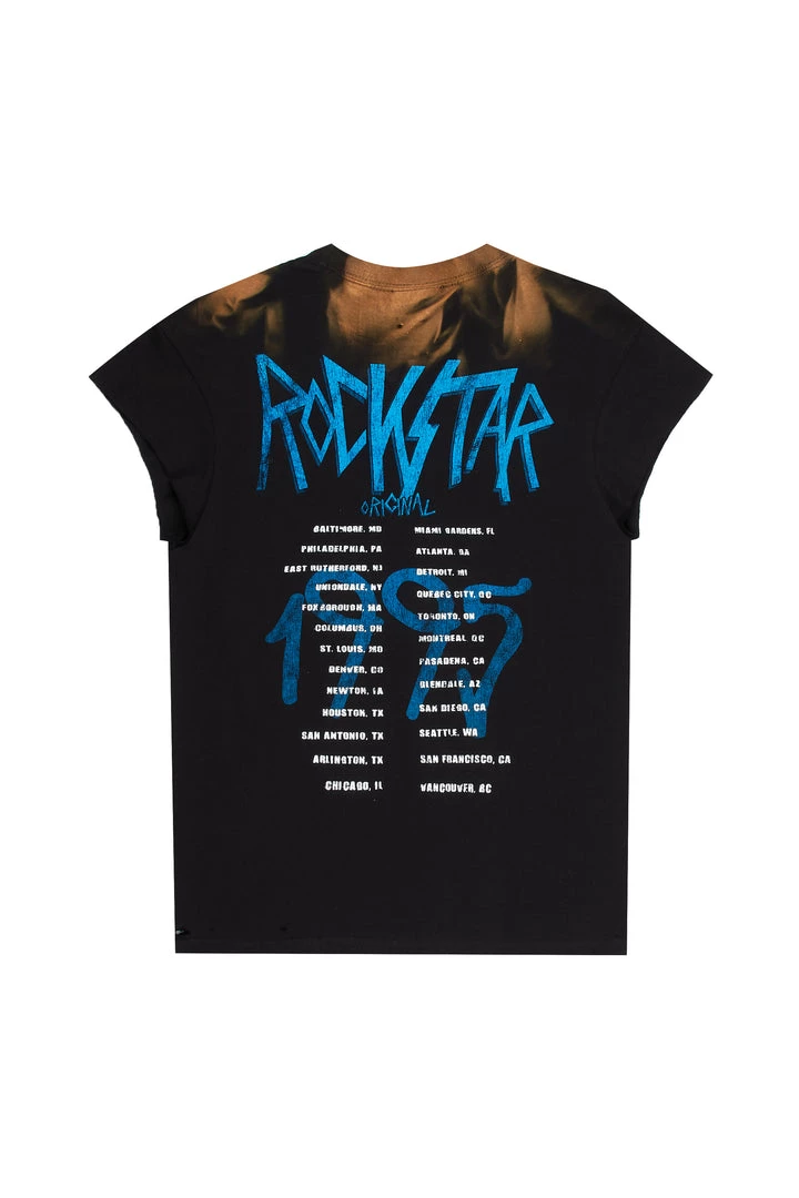 MENS TEES FLEET PRINTED T-SHIRT-BLACK 3 MENS TEES FLEET PRINTED T-SHIRT-BLACK