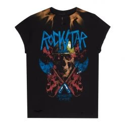 MENS TEES FLEET PRINTED T-SHIRT-BLACK