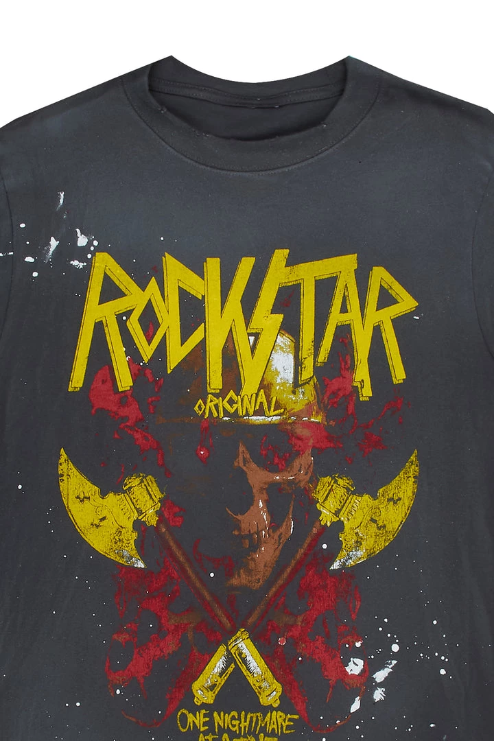 MENS TEES FLEET PRINTED T-SHIRT-GREY 3 MENS TEES FLEET PRINTED T-SHIRT-GREY