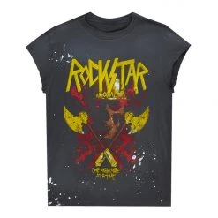 MENS TEES FLEET PRINTED T-SHIRT-GREY