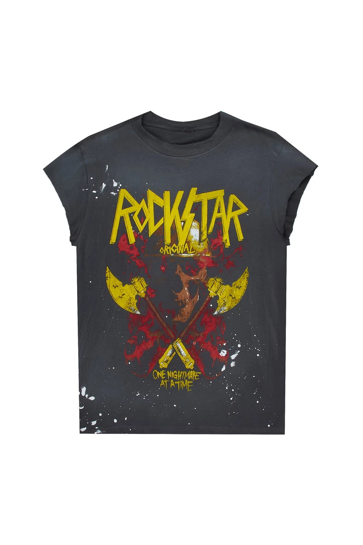 MENS TEES FLEET PRINTED T-SHIRT-GREY 2 MENS TEES FLEET PRINTED T-SHIRT-GREY